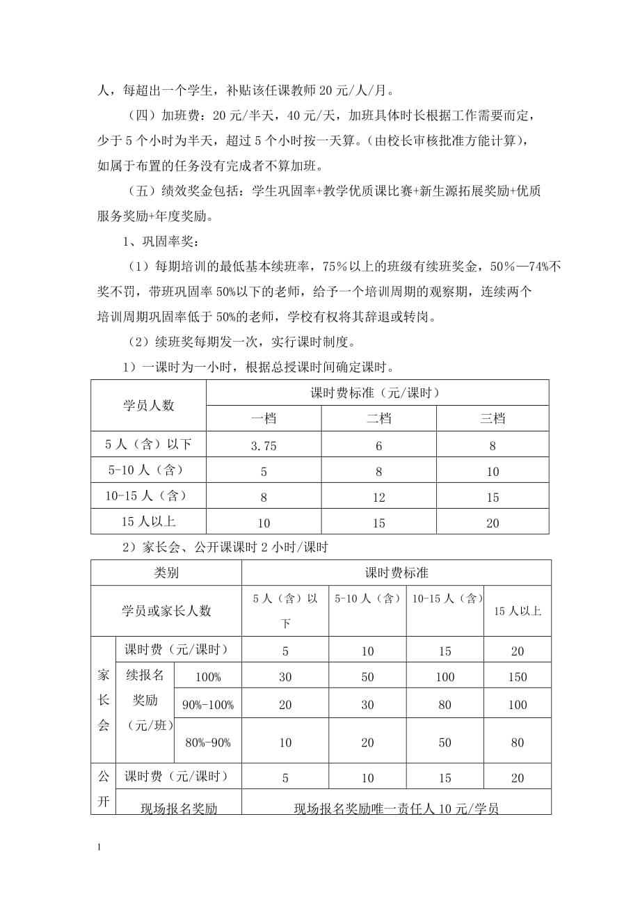 培训学校教师薪酬考核制度-2016年教学教材_第2页