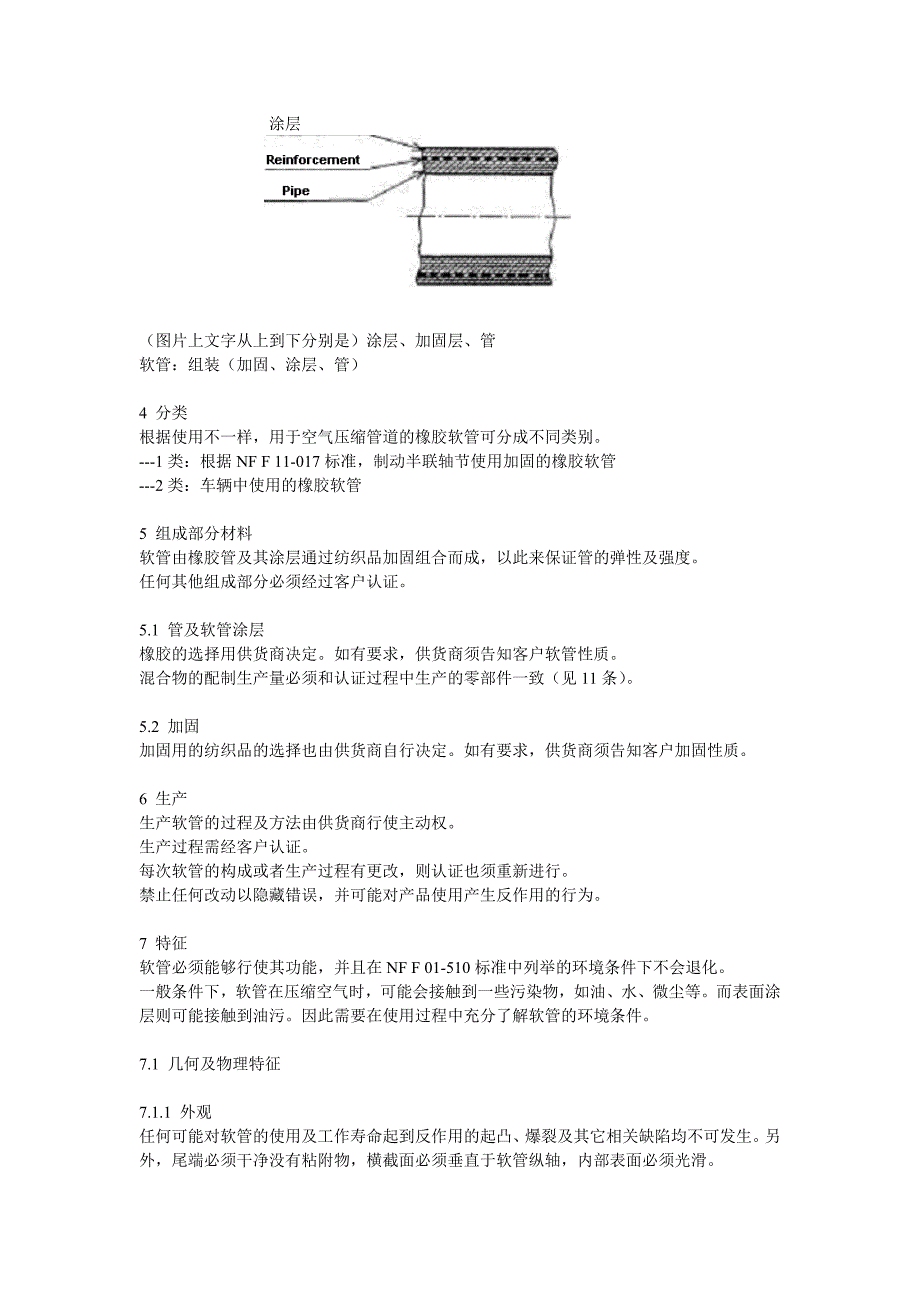 NF F 11-380 -1994 铁路车辆.压缩空气橡胶软管(中文)_第4页