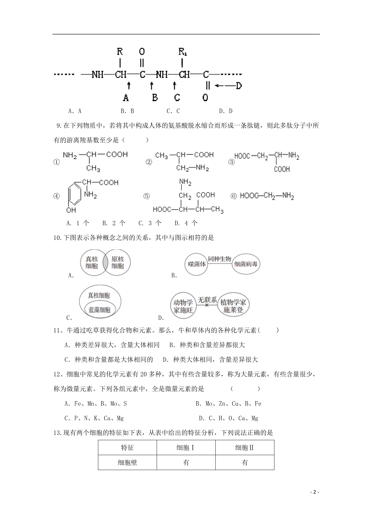 江西吉水第二中学高一生物期中.doc_第2页