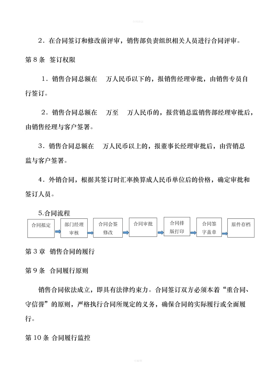 销售合同管理制度（律师版）_第3页