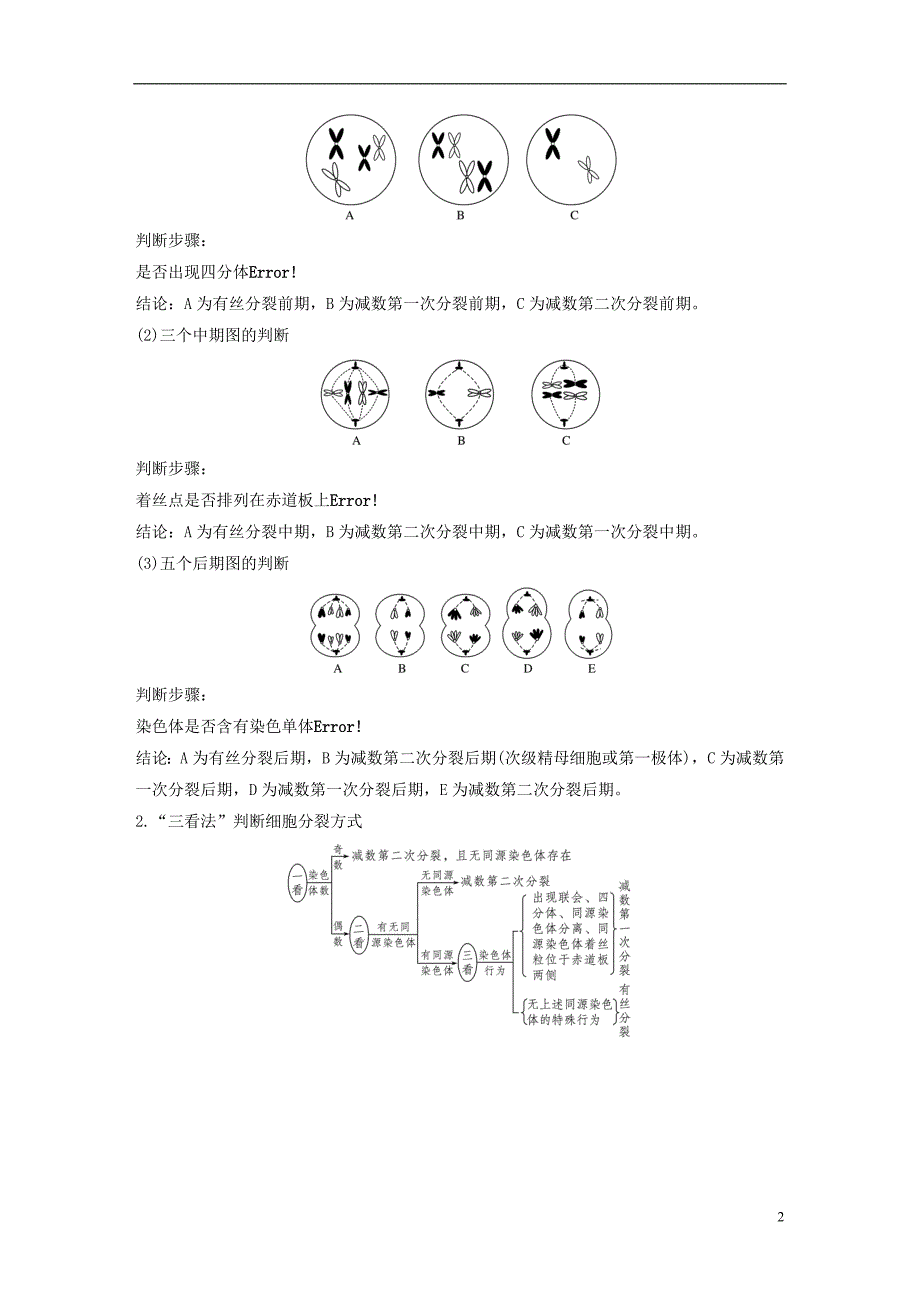 生物高考大一轮复习热点题型三多角辨析减数分裂和有丝分裂讲义北师大.doc_第2页