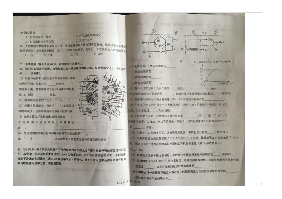 宁夏六盘山高级中学高二生物第二次月考2.doc_第2页