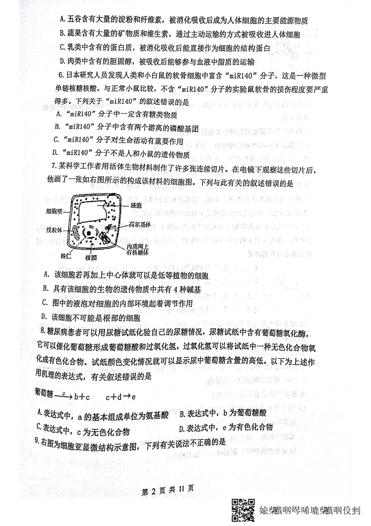 河北石家庄高二生物五月月考PDF.pdf_第2页