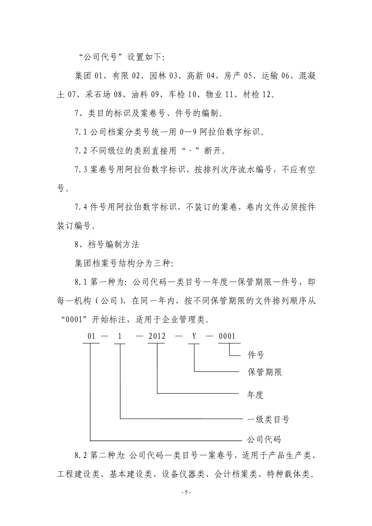 XX集团档案管理制度(试行_第5页