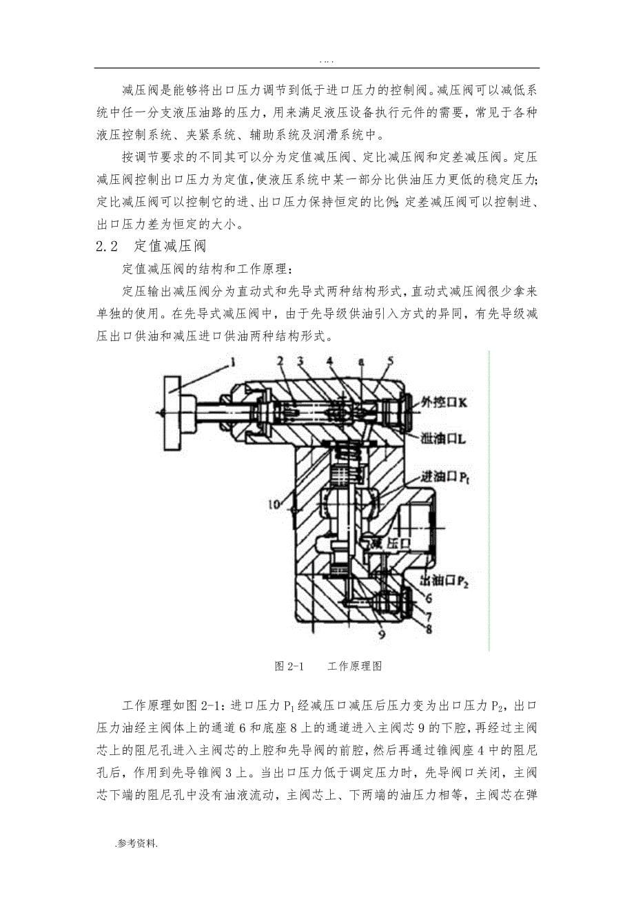 减压控制阀的设计说明书毕业论文_第5页