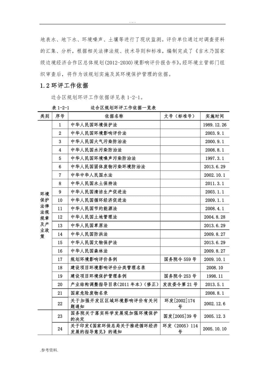 吉木乃县边合区规划环评毕业论文_第5页