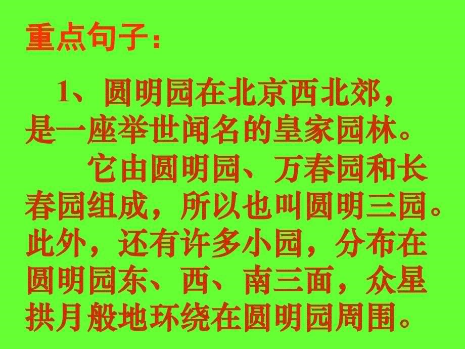 人教版小学语文五年级上册《圆明园的毁灭》课件说课材料_第5页