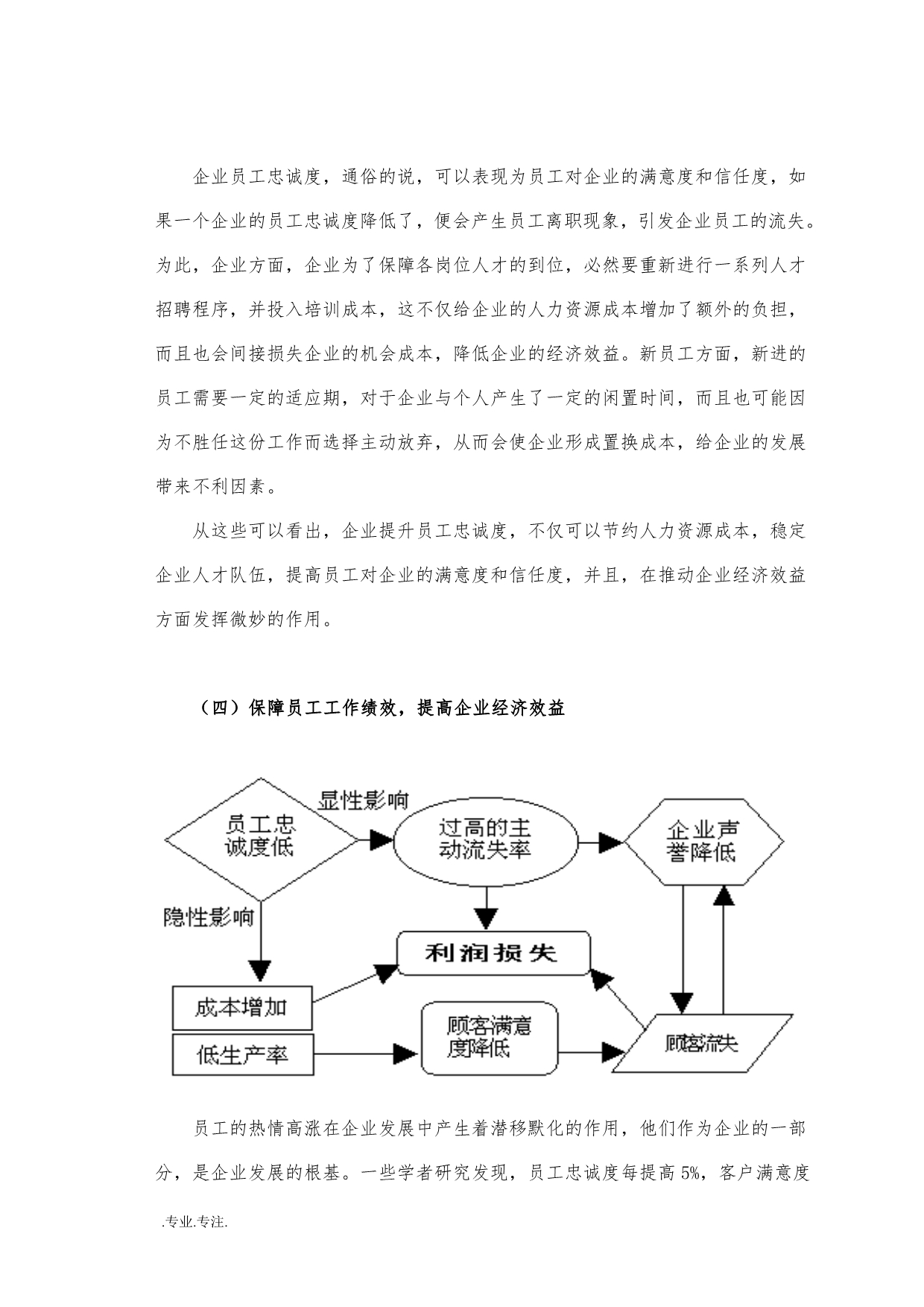 浅谈提升企业员工忠诚度的毕业论文_第5页