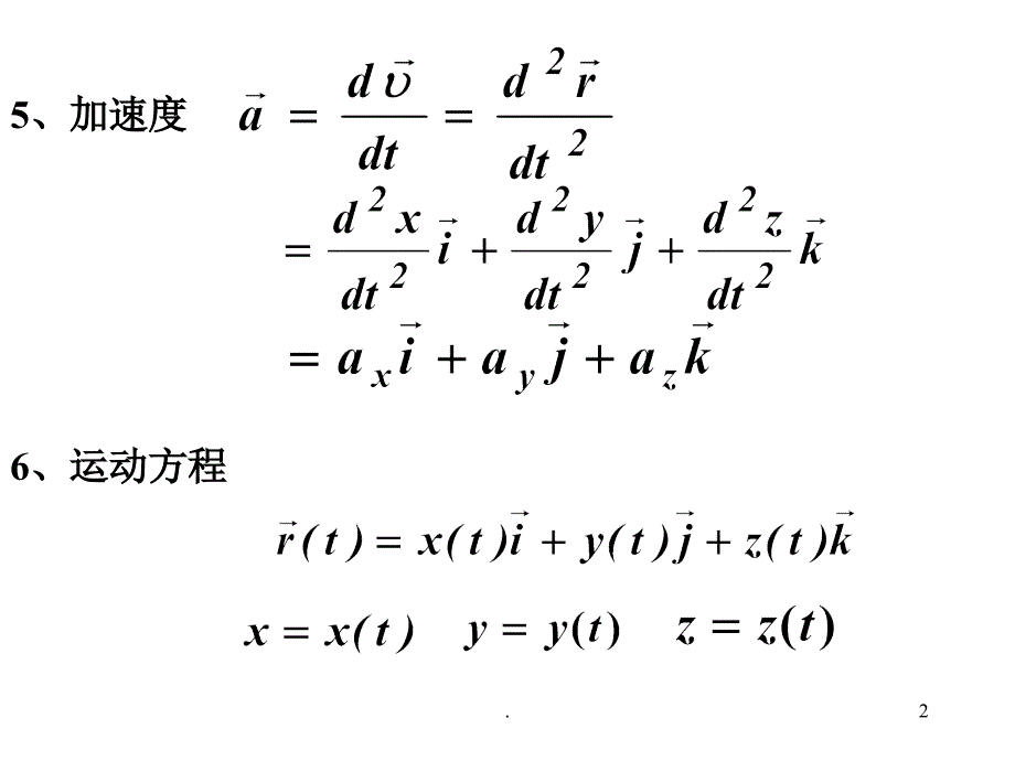 大学物理(上册总结)ppt课件_第2页