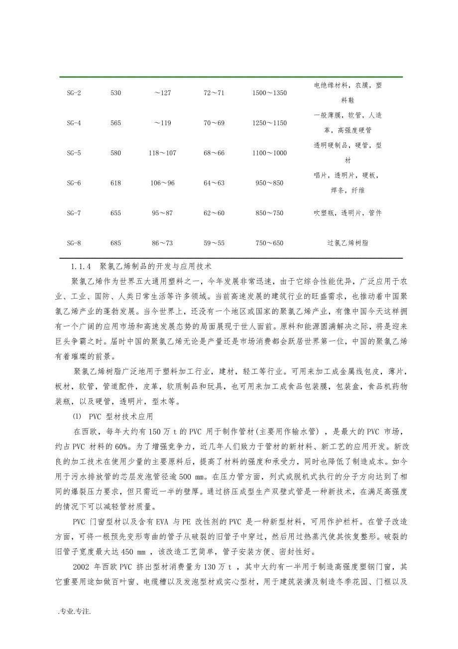 年产5万吨聚氯乙烯的氯乙烯合成工段工艺初步设计毕业论文_第5页