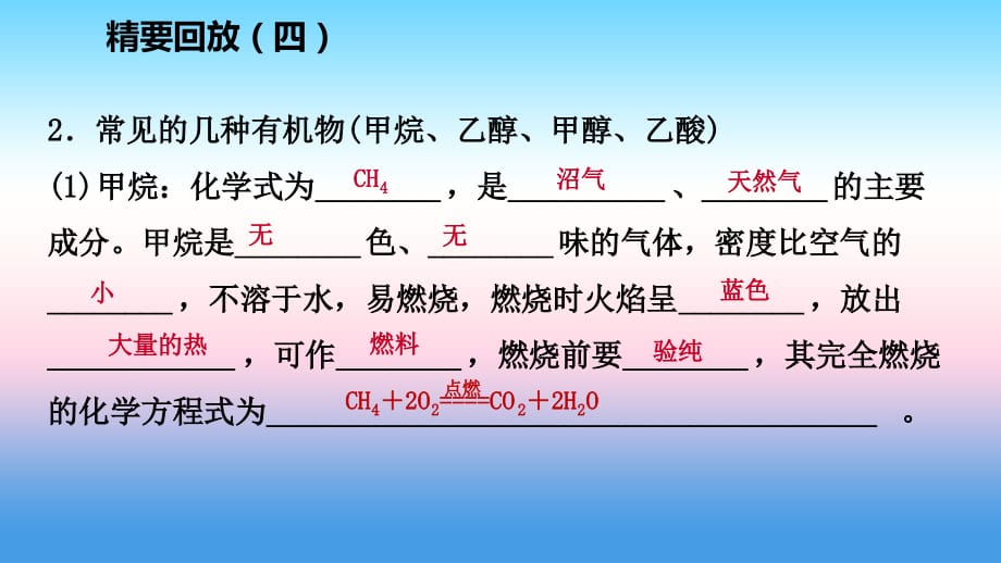 九年级化学下册第九章现代生活与化学精要回放（四）同步练习课件（新版）粤教版_第5页