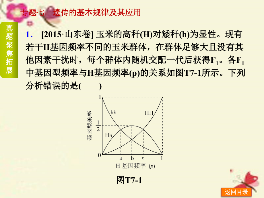 地区高考生物二轮复习讲练第4单元生物的遗传、变异和进化7遗传的基本规律及其应用.ppt_第3页