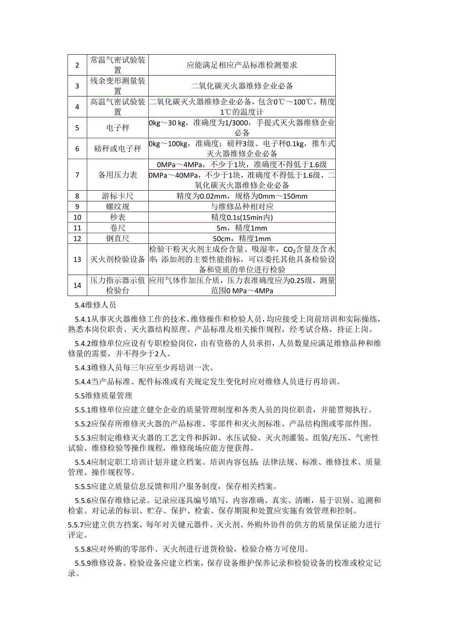 2007年版灭火器维修与报废规程_第3页