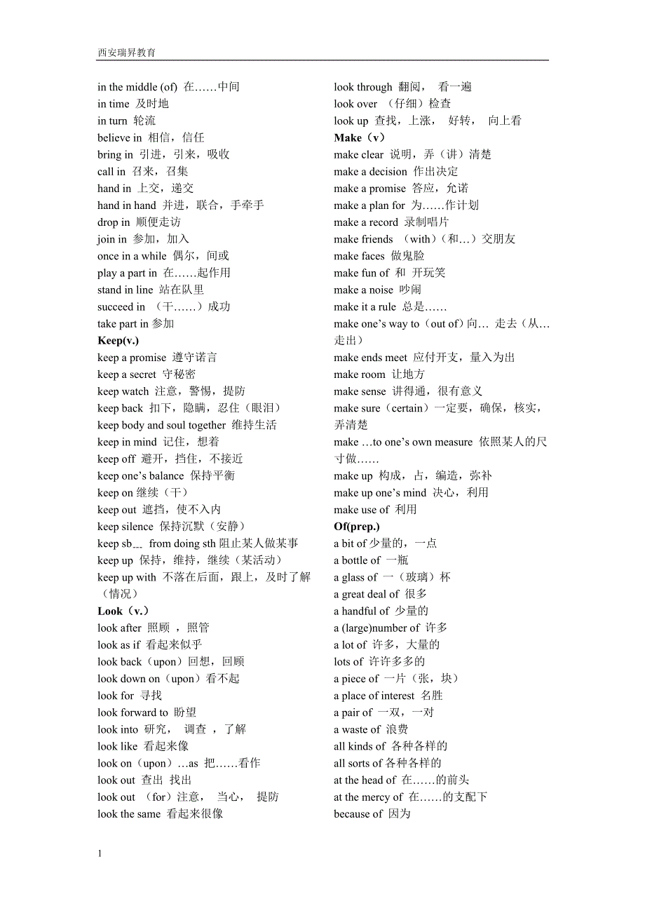 英语常用词组教材课程_第4页