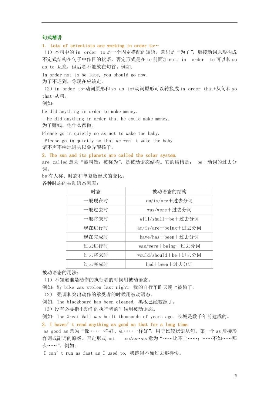 八年级英语下册Module3Journeytospace词句精讲精练含解析新版外研版_第5页