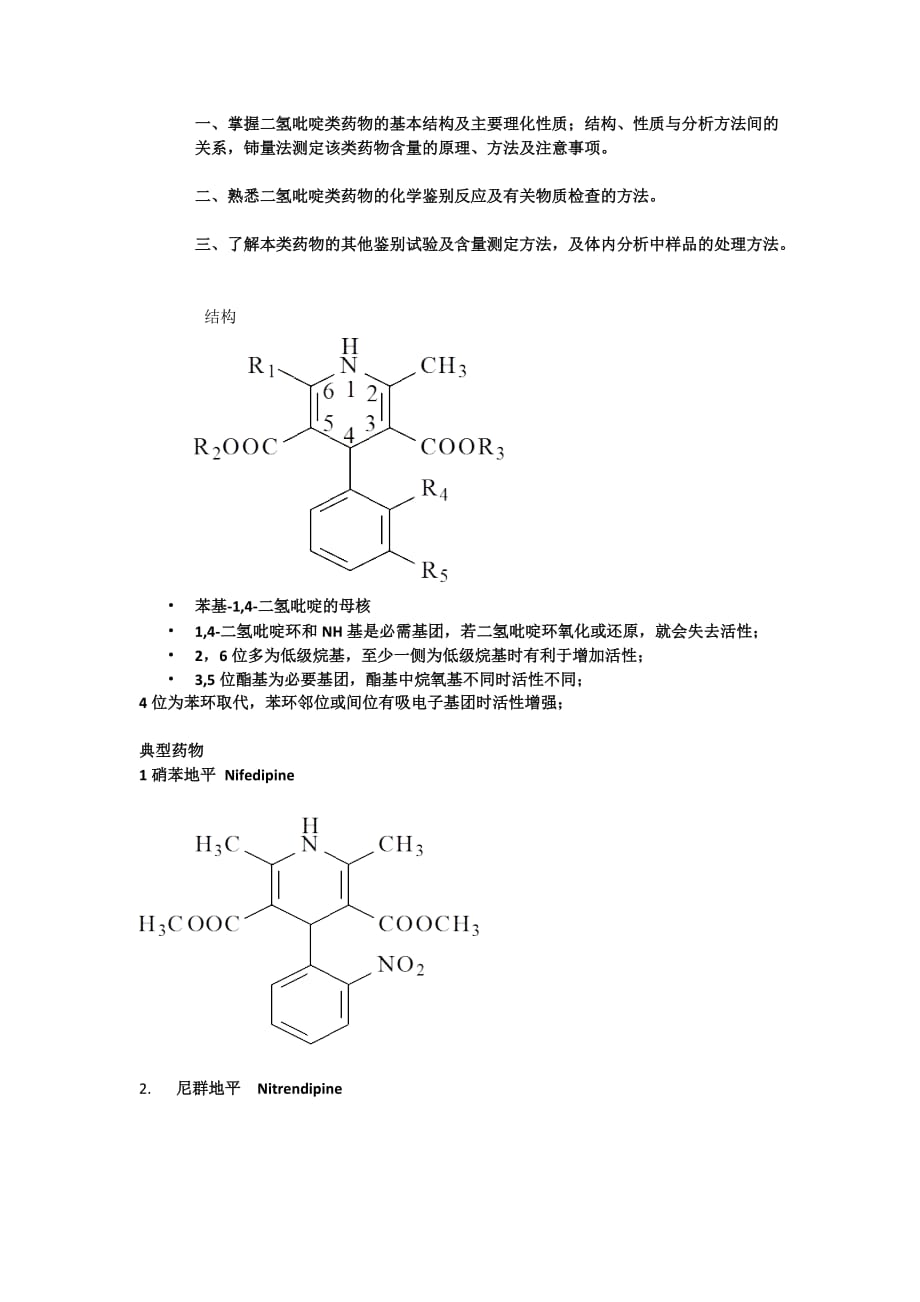 二氢吡啶类药物_第1页