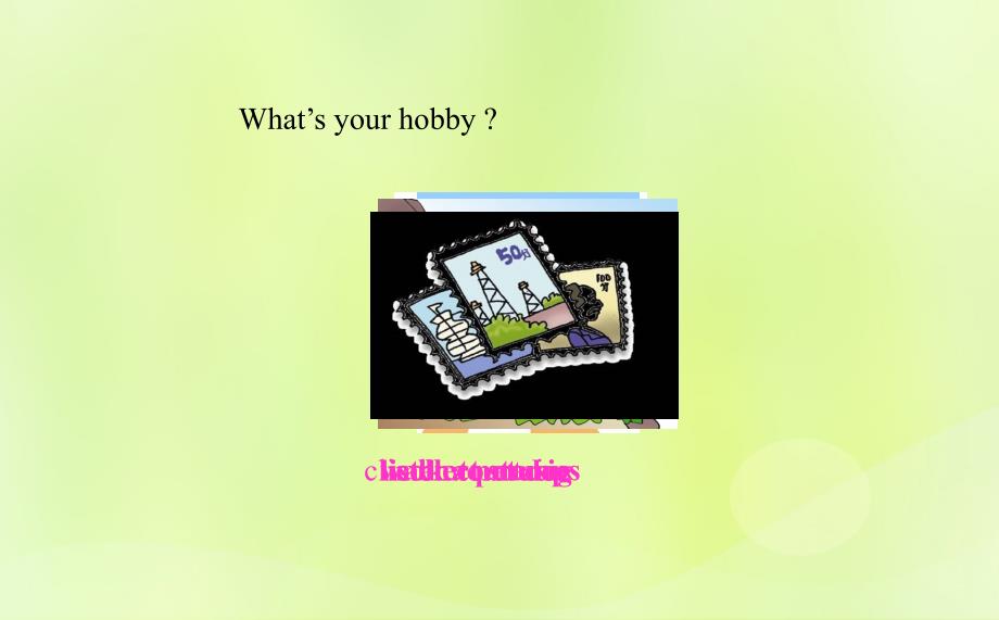 八年级英语上册Unit3OurHobbiesTopic1What’syourhobbySectionA课件（新版）仁爱版_第2页