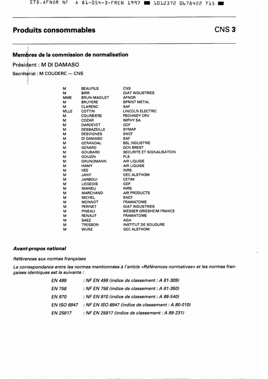 NFEN1597-3-1997焊接耗材试验方法第3部分(法文版).._第2页
