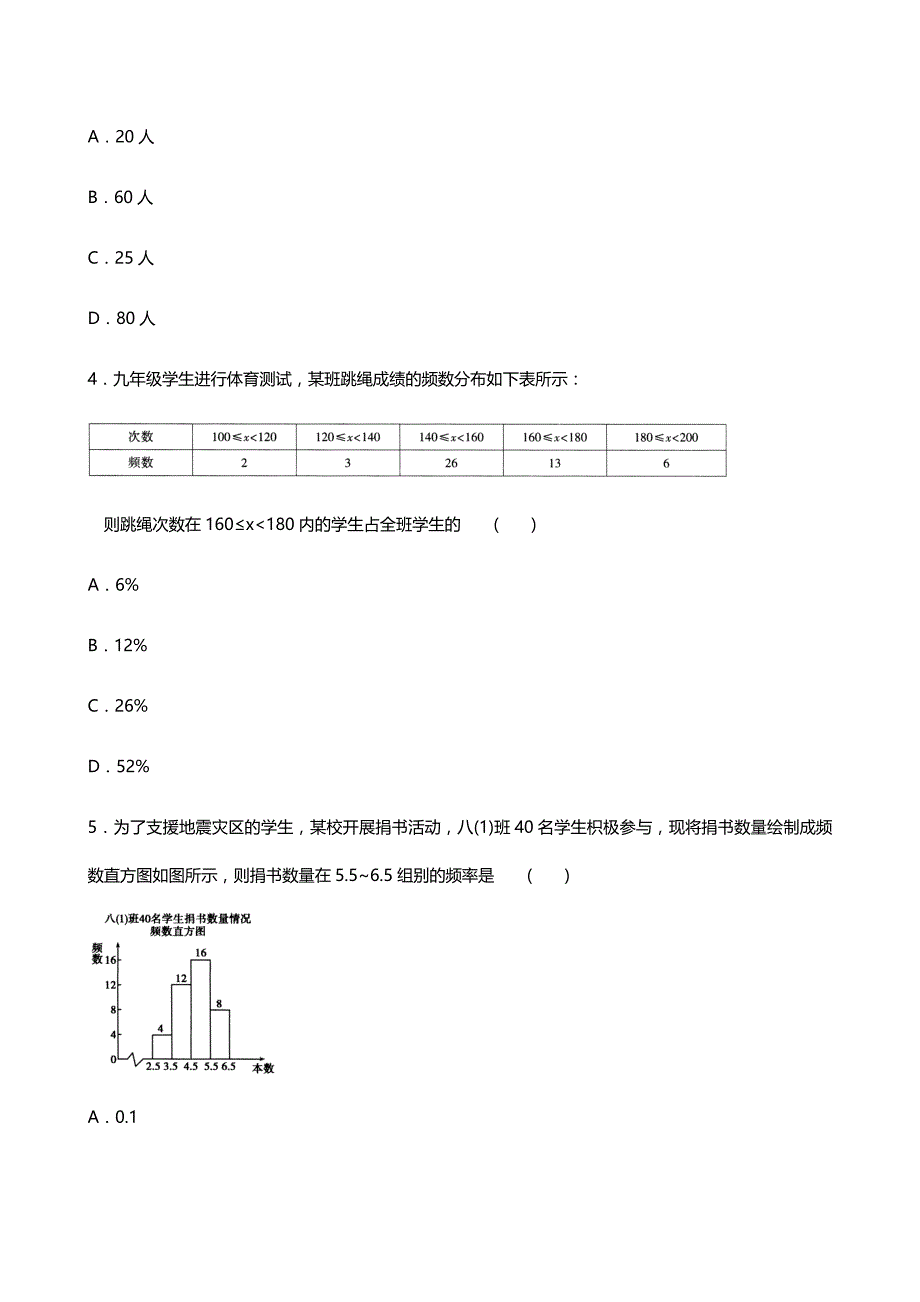 2020-2021人教版数学七年级下册 第十章 基础过关测试卷_第2页