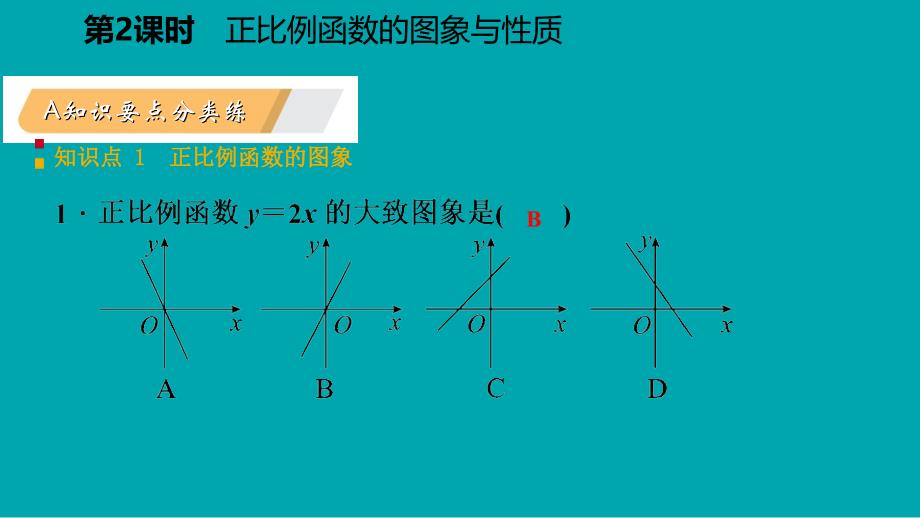 八年级数学下册第十九章一次函数19.2一次函数19.2.1正比例函数第2课时正比例函数的图象与性质课件新版新人教版_第3页