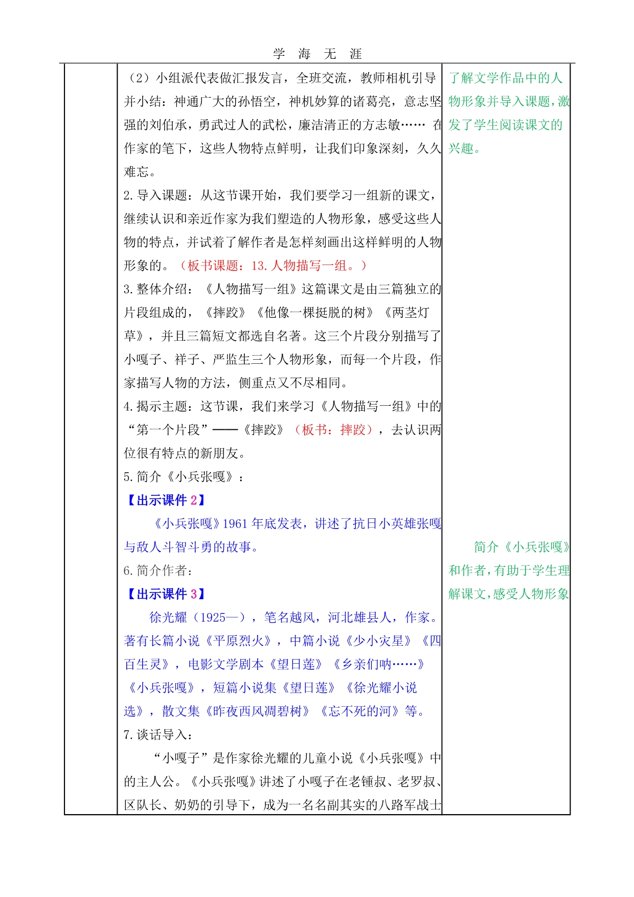 部编五年级语文下册13人物描写一组教案_第2页