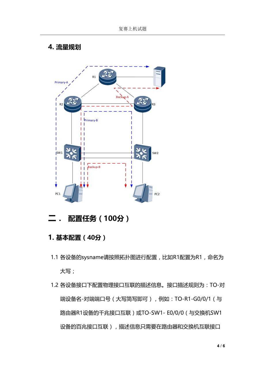 2018网络技术大赛复赛上机试题A卷_第4页