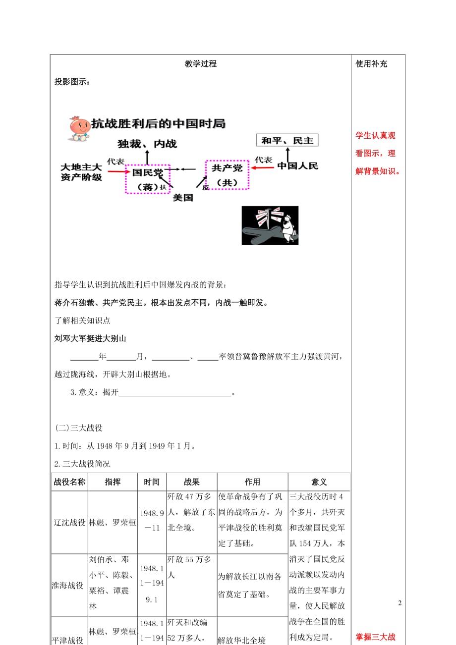 江苏省中考历史复习第21课时中国近代史考点五教案_第2页