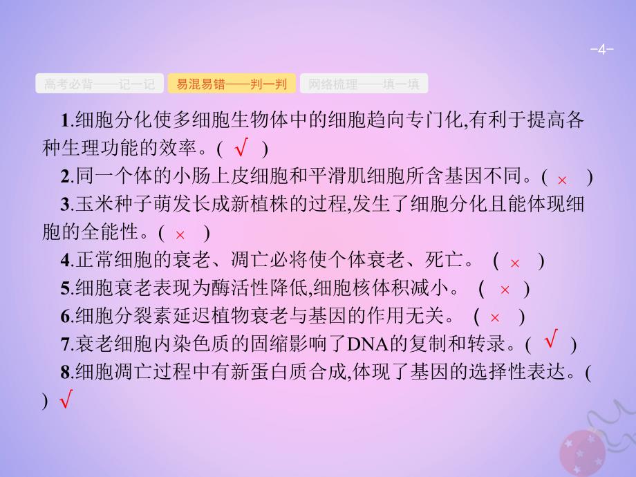 新课标广西高考生物二轮复习专题一细胞生物学第3讲细胞的生命历程课件_第4页