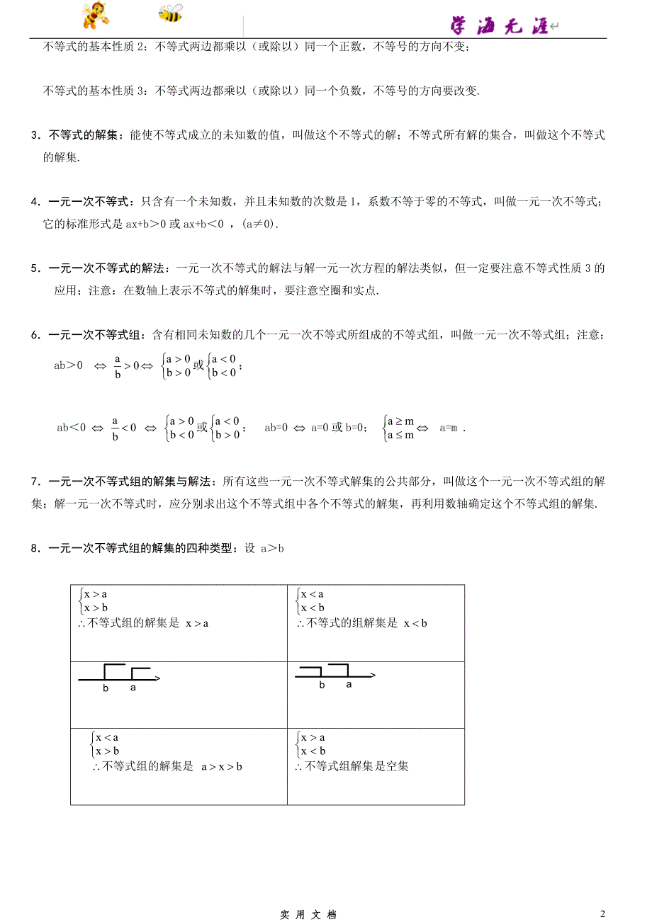 推荐--初一数学下册知识点汇总_第2页