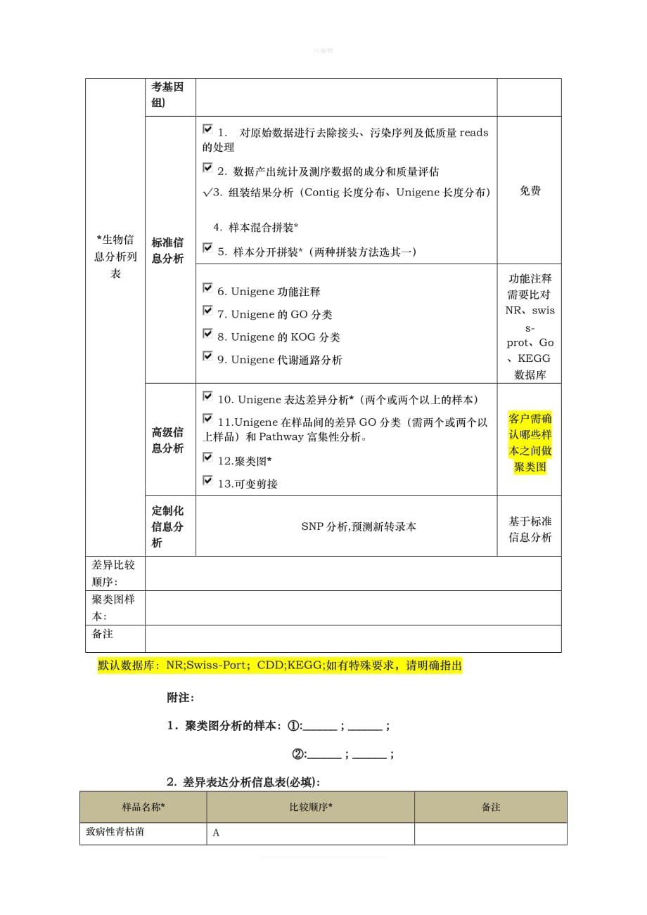 Solexa细菌转录组测序合作协议标准合同新版_第4页