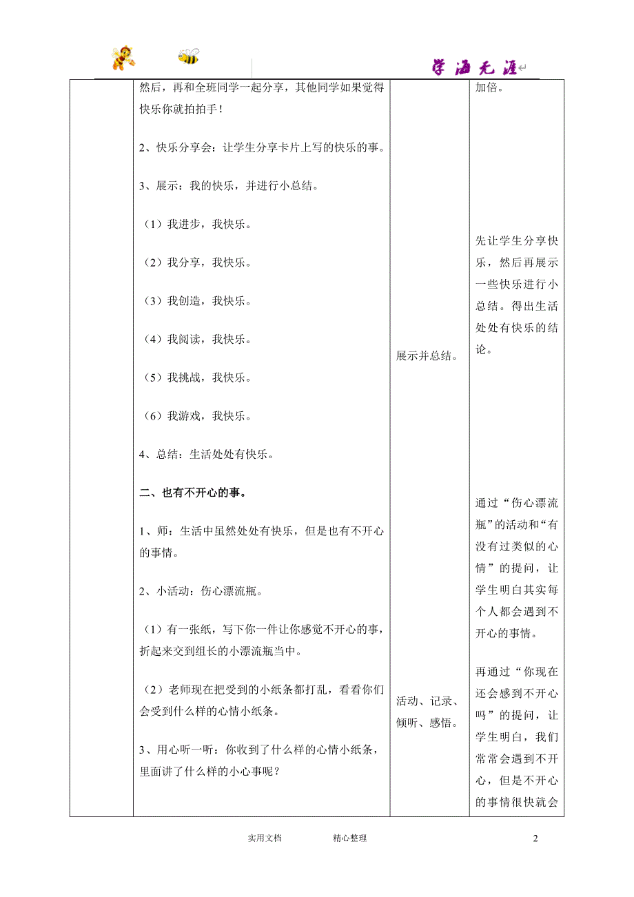 部编道德与法治二下---学做“快乐鸟”第一课时 教案_第2页