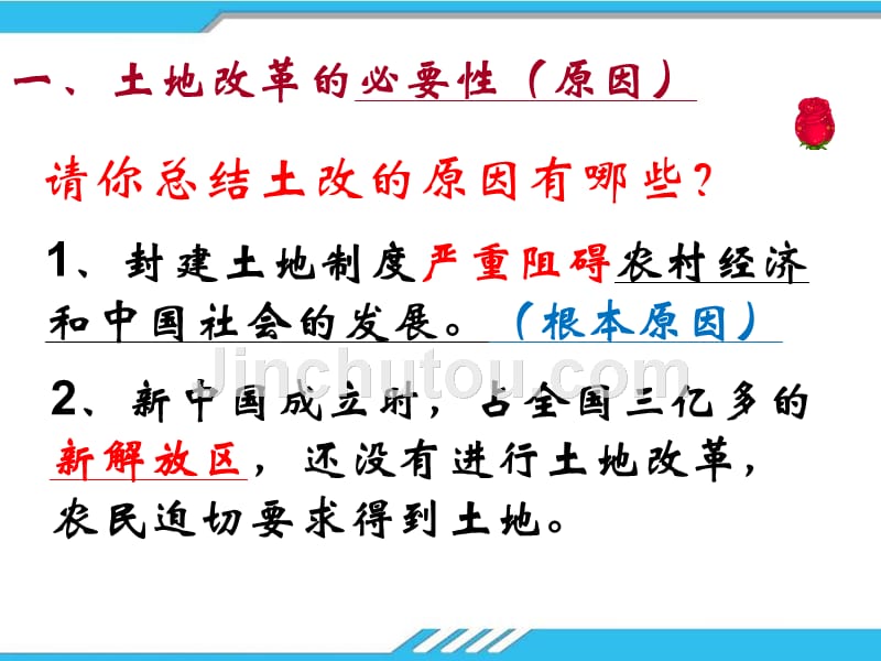 人教版八年级下册中国历史第3课《土地改革》课件.pptx_第2页