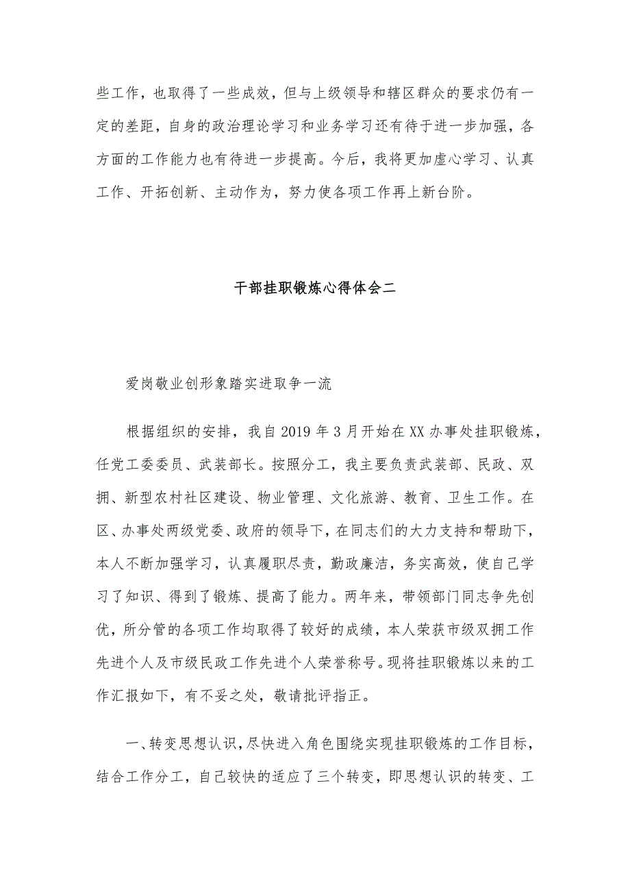 2020年干部挂职锻炼心得体会五篇_第4页