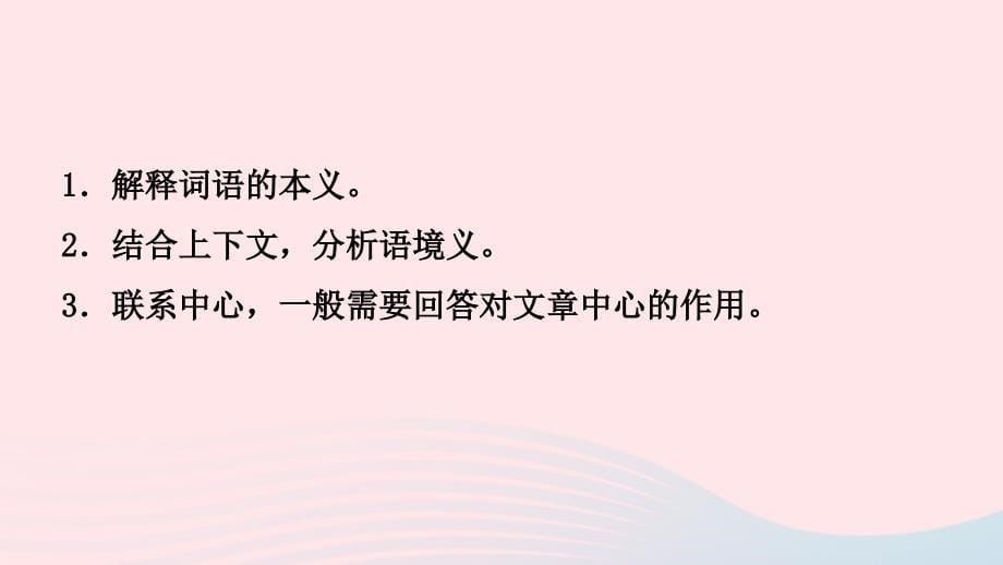 山东省临沂市中考语文专题复习十文学类作品阅读课件_第5页