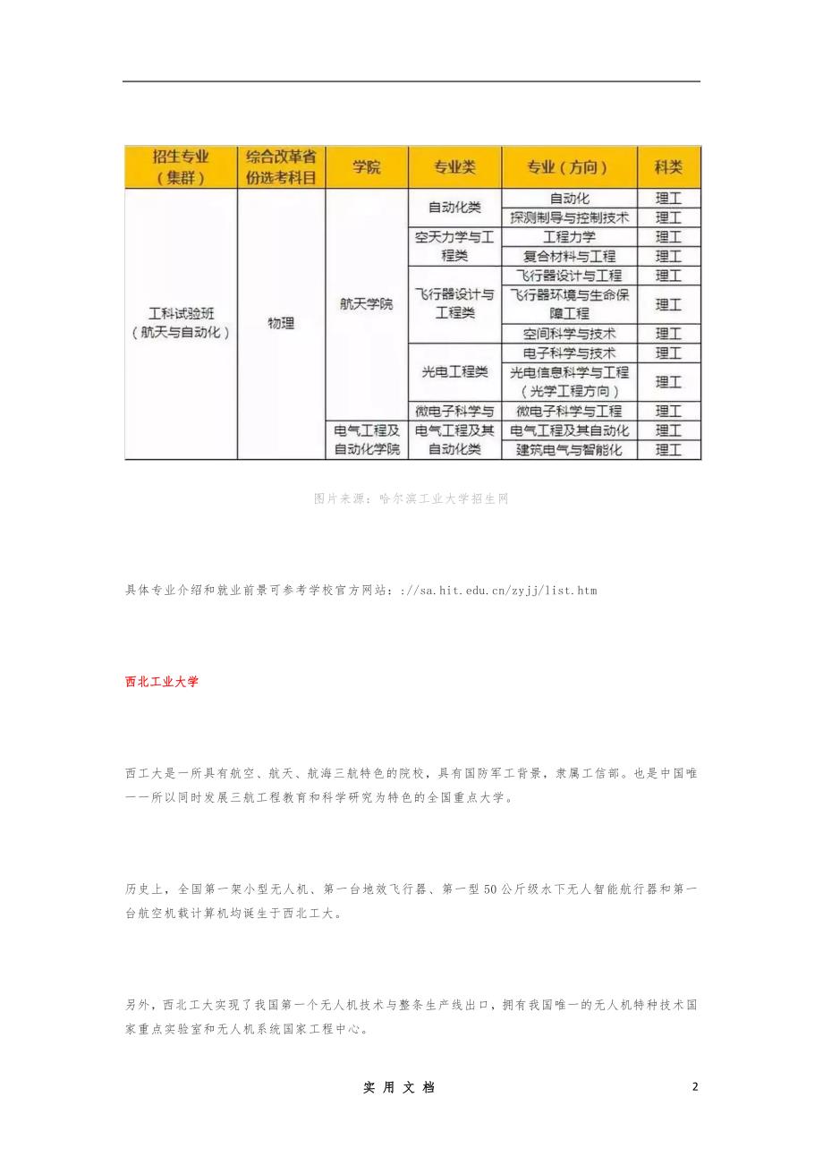 航空航天类院校大盘点！想修飞机和开飞机应该选哪所大学？_第2页