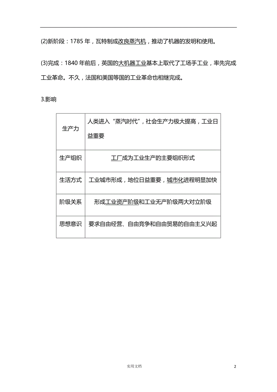 2020版 历史 高考冲刺总复习--资本主义世界市场的形成与发展--第七单元 第19讲（人教版） 新高考_第2页