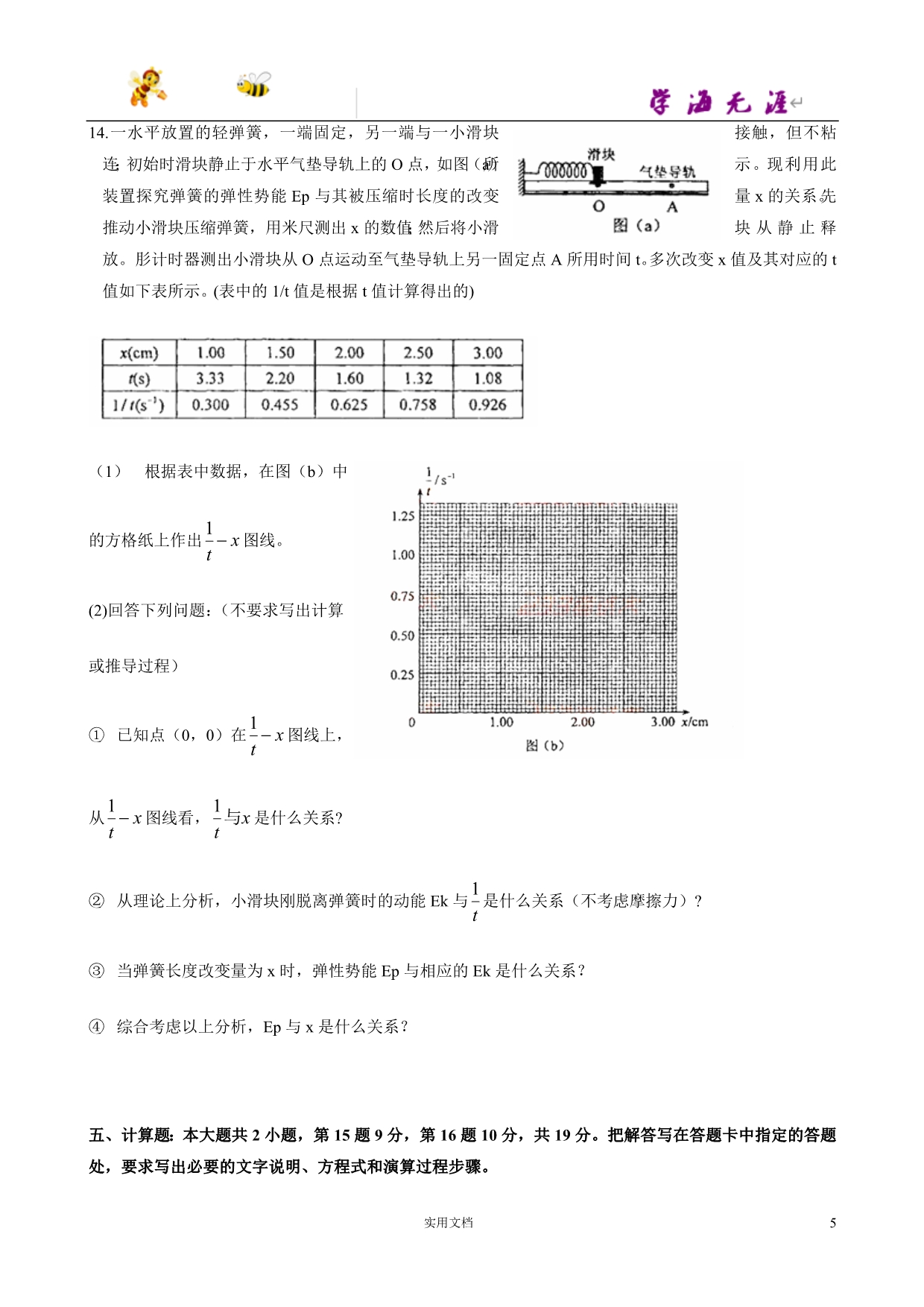 2012年普通高等学校招生全国统一考试物理（海南卷）word版含答案_第5页