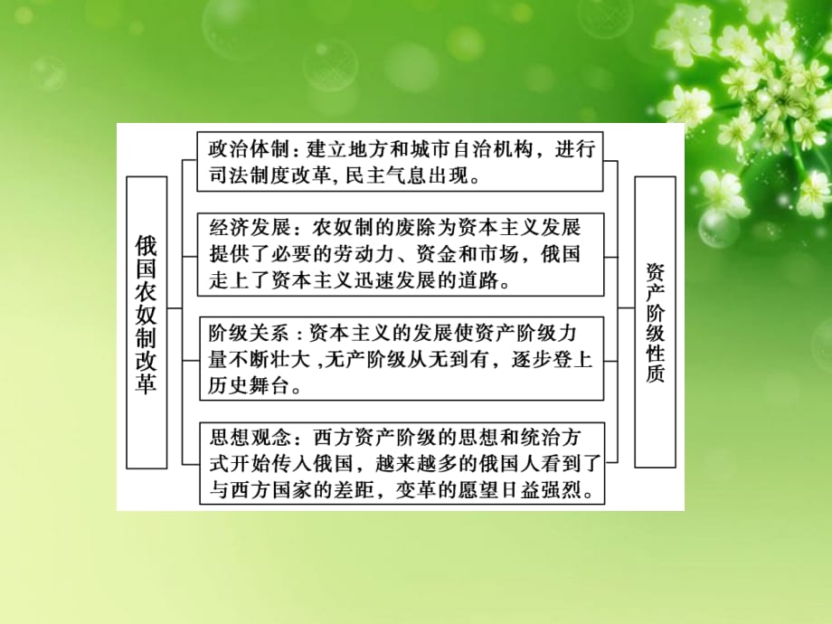 高中历史 第七单元俄国农奴制改革单元总结 选修1.ppt_第3页