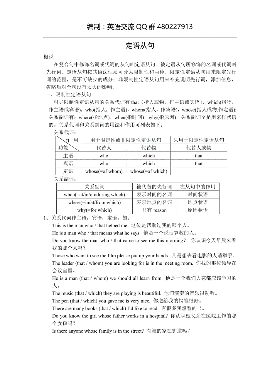 细说定语从句_第1页