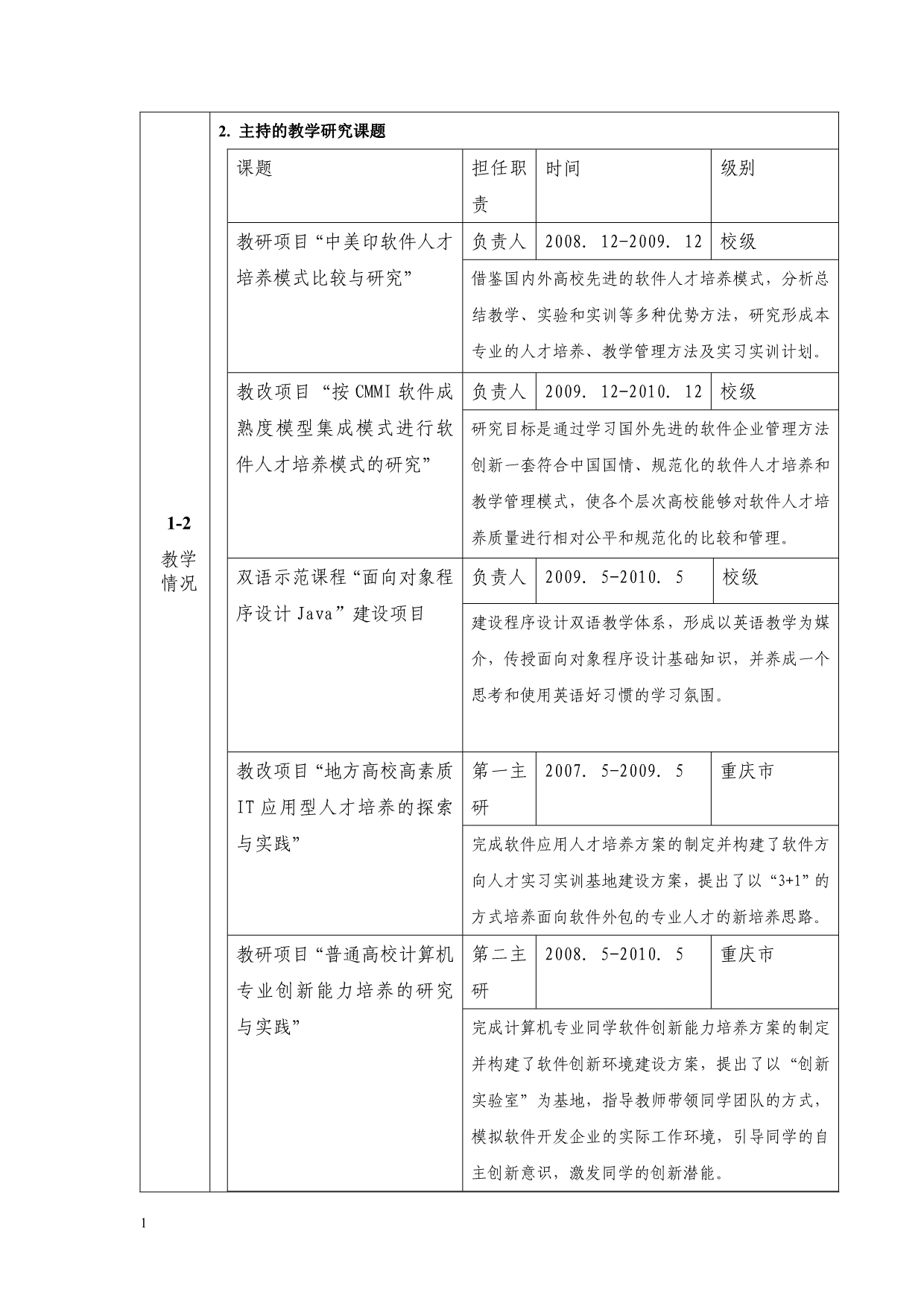 2010年度双语教学示范课程建设项目申报表-java教学材料_第4页