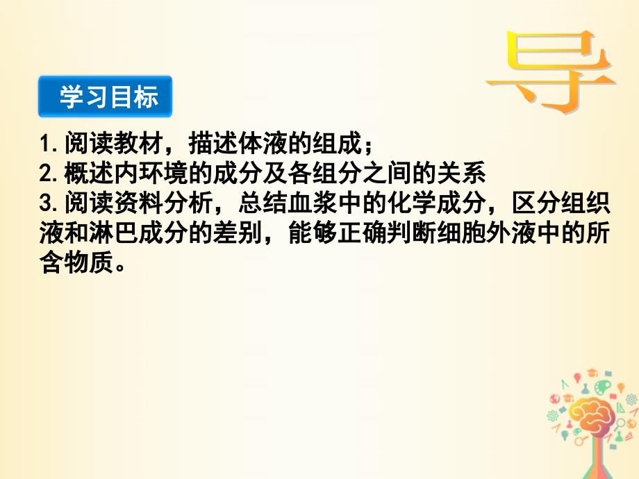 江西吉安高中生物第一章人体的内环境与稳态1.1细胞生活的环境1必修3 1.ppt_第3页