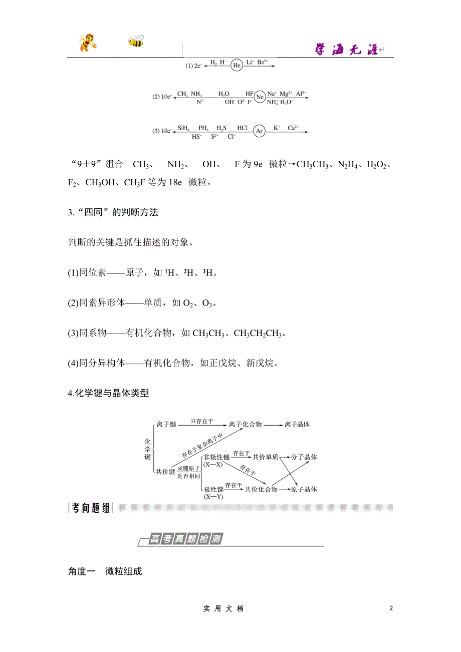 2020 化学 高考冲刺二轮 --第1讲 物质结构 元素周期律_第2页