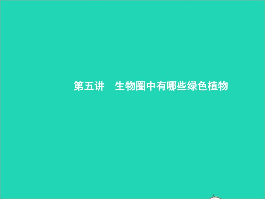 甘肃省中考生物总复习第五讲生物圈中有哪些绿色植物课件_第2页