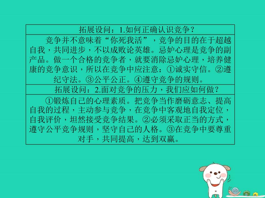 聊城专版中考政治第一部分系统复习成绩基石主题9善于合作理性竞争课件_第4页