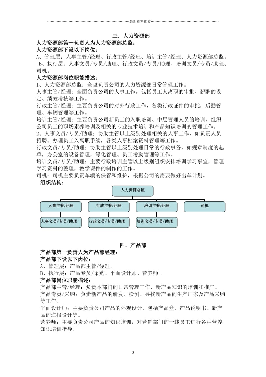 加多宝企业组织架构精编版_第3页