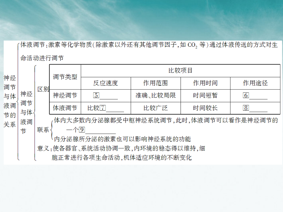 状元之路高中生物第一轮复习第2、3节通过激素的调节、神经调节和体液调节的关系.ppt_第4页