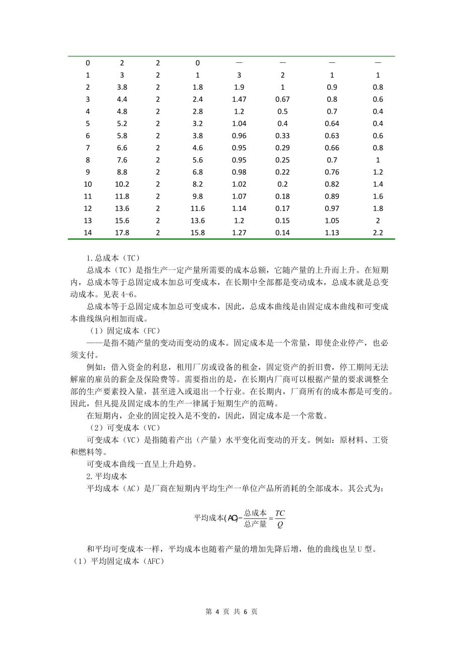 经济学基础讲稿 项目四 透视厂商行为——生产者行为理论 任务18 成本理论1_第4页