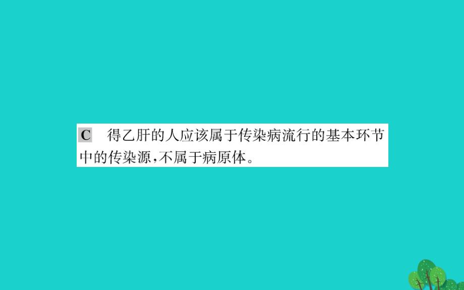 八级生物下册8.1.1传染病及其预防习题新 1.ppt_第3页