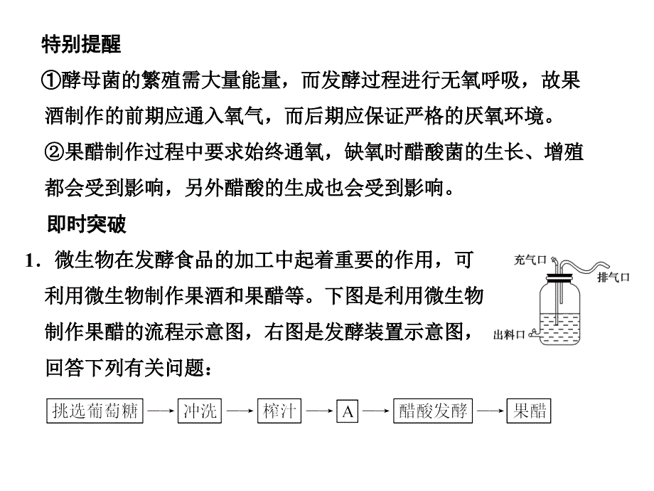 高考生物一轮复习 2 生物技术在食品加工中的应用 苏教选修1.ppt_第4页