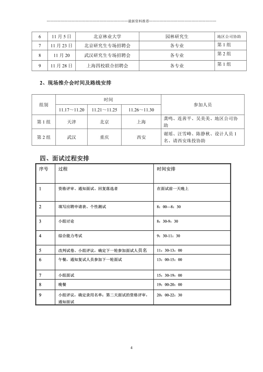 校园招聘计划及招聘选拔程序(12页)精编版_第4页